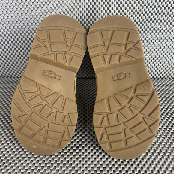 UGG Tillee Bow Boots Girls Size 8 Brown Chestnut Zipper - Picture 11 of 13